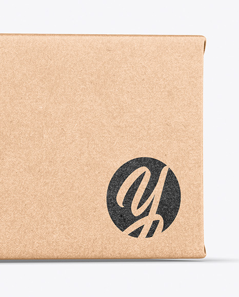 Kraft Box Mockup PSD #1