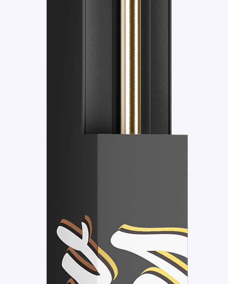 Curtain Rod Box Mockup PSD #1