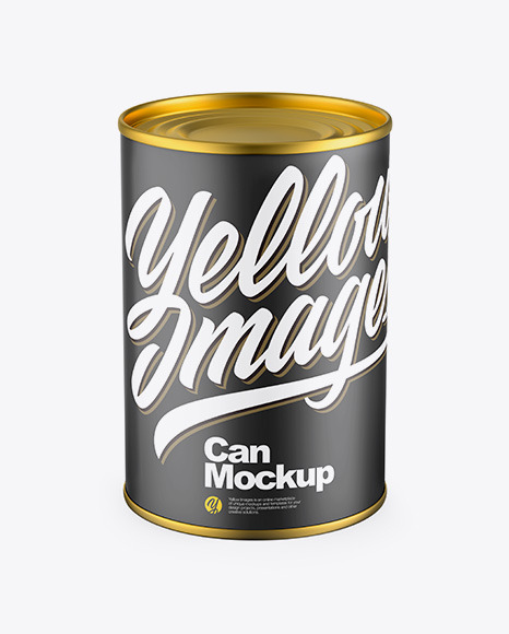 Matte Can Mockup PSD #2