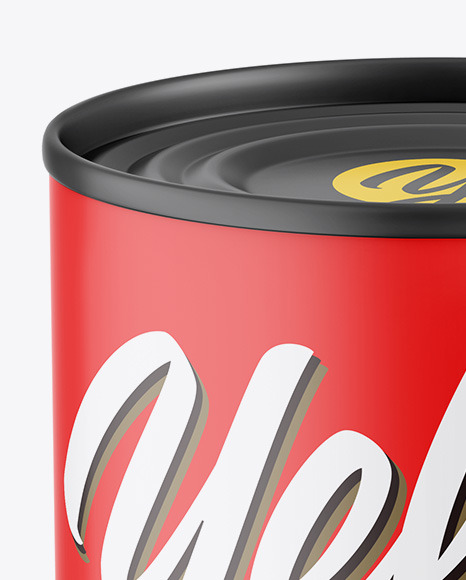 Matte Can Mockup PSD #1