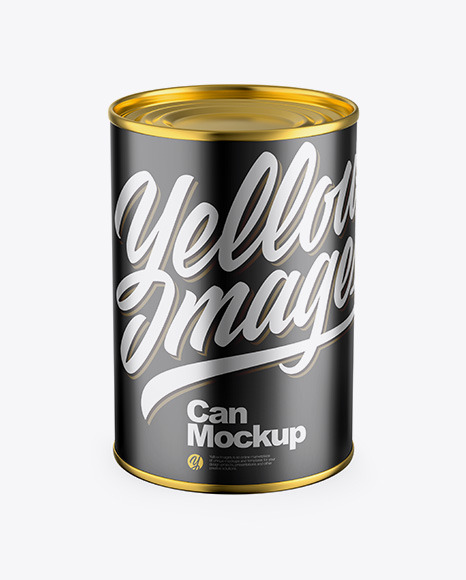 Metallic Can Mockup PSD #2