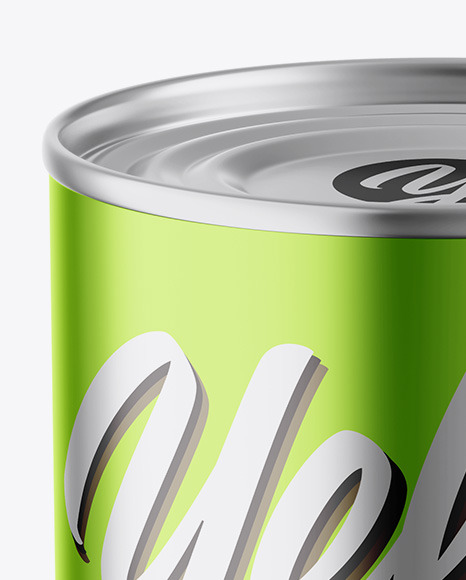 Metallic Can Mockup PSD #1