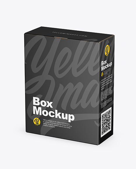 Download Paper Box Mockup In Box Mockups On Yellow Images Object Mockups PSD Mockup Templates