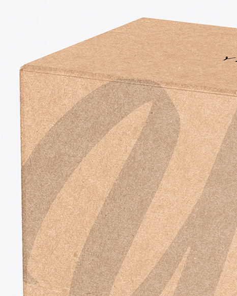 Kraft Box Mockup PSD #2