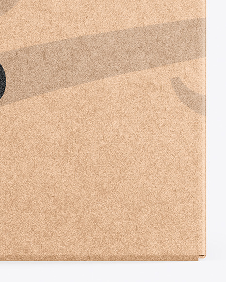 Kraft Box Mockup PSD #1