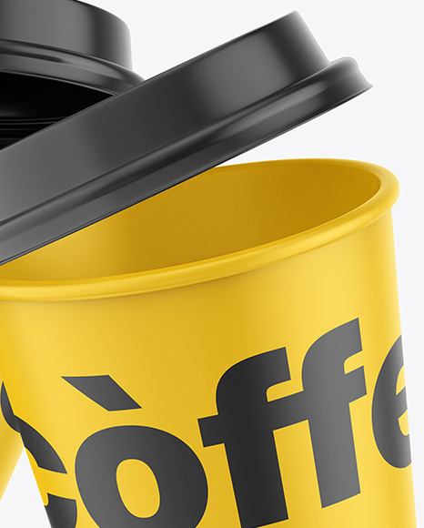 Matte Coffee Cup Mockup PSD #6