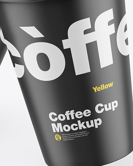 Matte Coffee Cup Mockup PSD #5