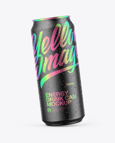Matte Metallic Can Mockup PSD #2
