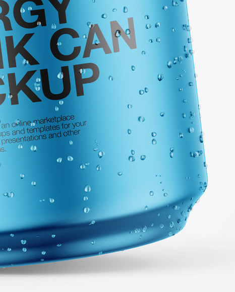 Matte Metallic Can Mockup PSD #6
