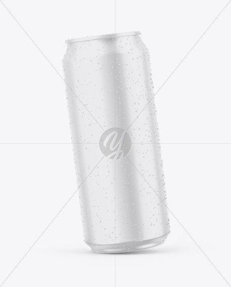 Download Matte Can With Condensation Psd Mockup Yellowimages