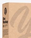 Kraft Box & Matte Bottle Mockup