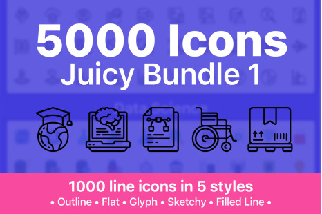 5000 Icons Juicy Bundle
