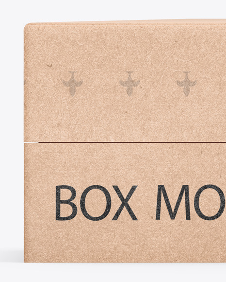 Kraft Box Mockup PSD #2