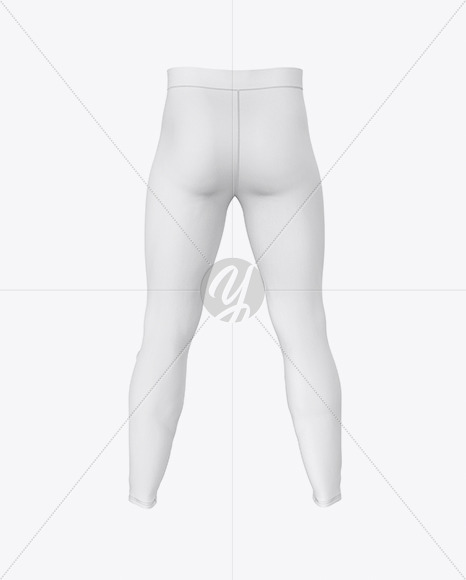 Download Compression Trousers Mockup Back View In Apparel Mockups On Yellow Images Object Mockups