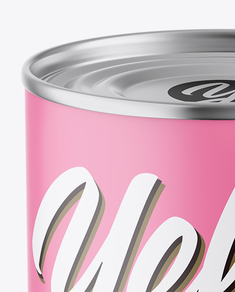 Matte Can Mockup PSD #1