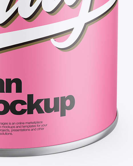 Matte Can Mockup PSD #6