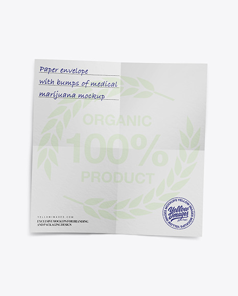 Download Paper Envelope With Marijuana Mockup In Tray Platter Mockups On Yellow Images Object Mockups Yellowimages Mockups