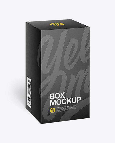 Download Paper Box Mockup In Box Mockups On Yellow Images Object Mockups PSD Mockup Templates