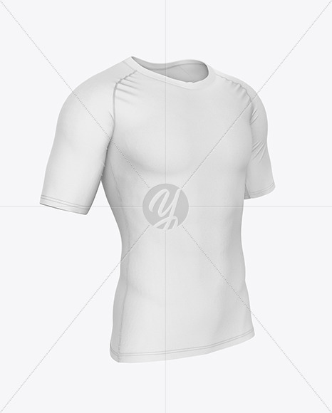 Download Compression T-Shirt Mockup - Front Half Side View in ...