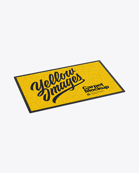 Download Door Mat Mockup In Object Mockups On Yellow Images Object Mockups