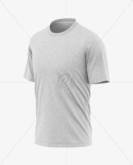 Download Men's Heather Loose-Fit T-shirt Mockup - Front Half-Side ...