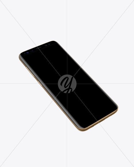 Maple Gold Samsung Galaxy S8 Phone Mockup