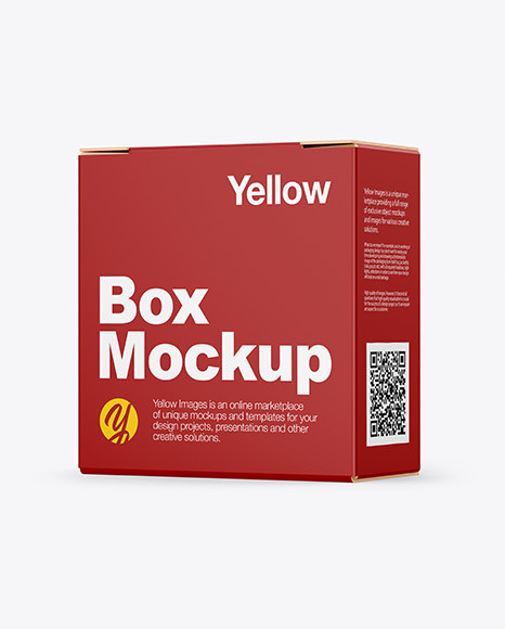 Download Paper Box Mockup In Box Mockups On Yellow Images Object Mockups PSD Mockup Templates