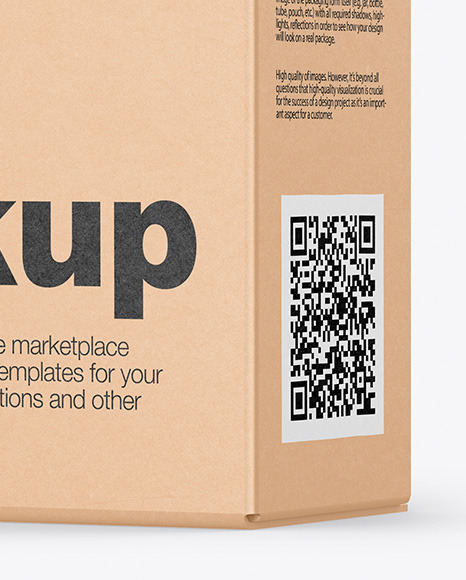 Kraft Box Mockup PSD #1