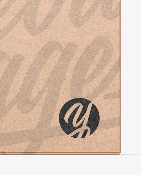 Kraft Box Mockup PSD #1