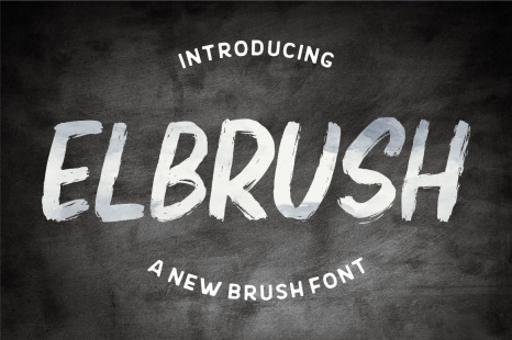 Elbrush - A New Brush Font