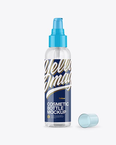 Clear Cosmetic Bottle Mockup PSD #2