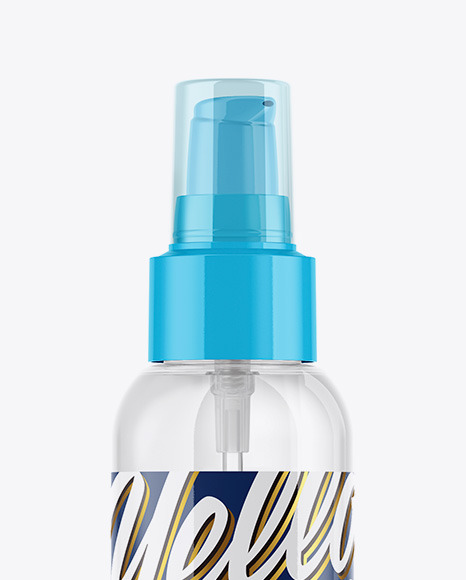 Clear Cosmetic Bottle Mockup PSD #6
