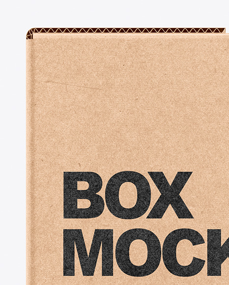 Kraft Box Mockup PSD #2