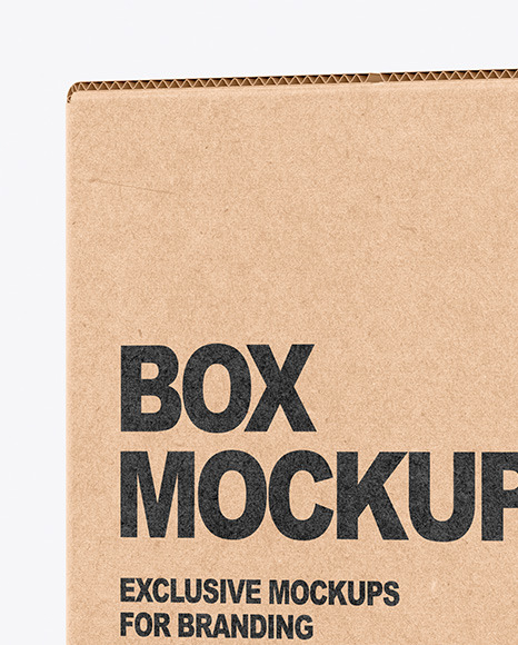 Kraft Box Mockup PSD #2