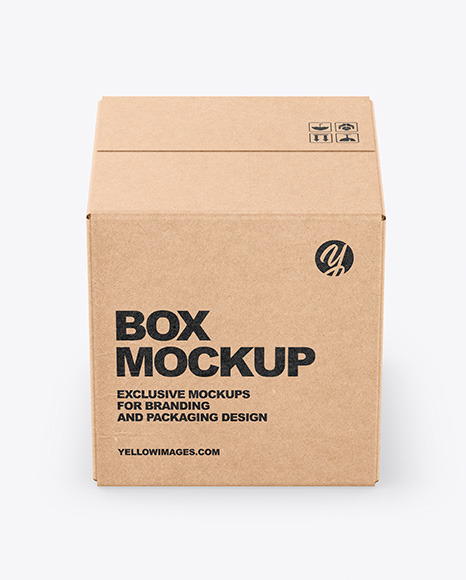 Download Kraft Box Mockup In Box Mockups On Yellow Images Object Mockups Yellowimages Mockups