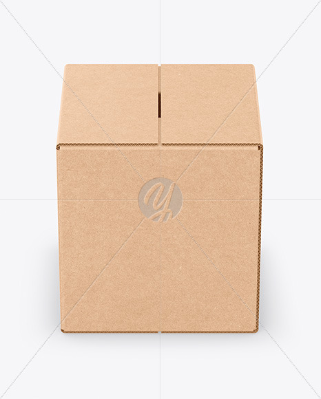 Download Kraft Box Mockup In Box Mockups On Yellow Images Object Mockups