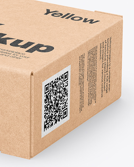 Kraft Box Mockup PSD #1