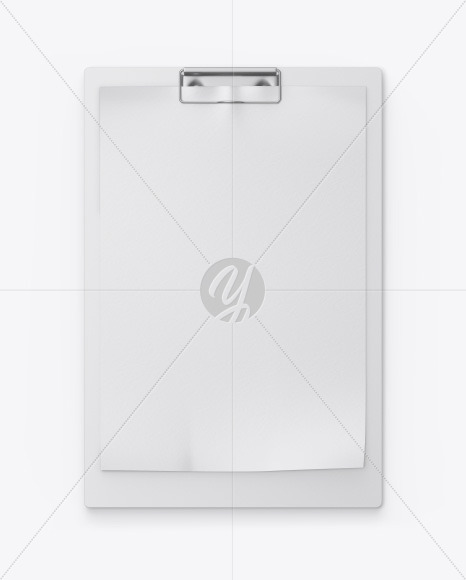 Plastic Clipboard w/ Textured Paper Mockup