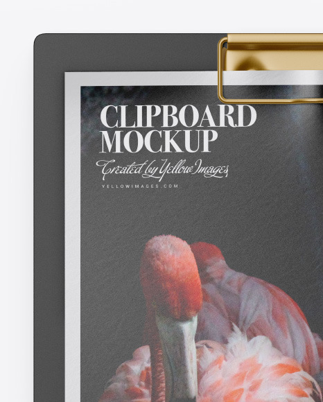 Plastic Clipboard w/ Textured Paper Mockup