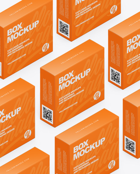 Download Paper Box Mockup In Box Mockups On Yellow Images Object Mockups