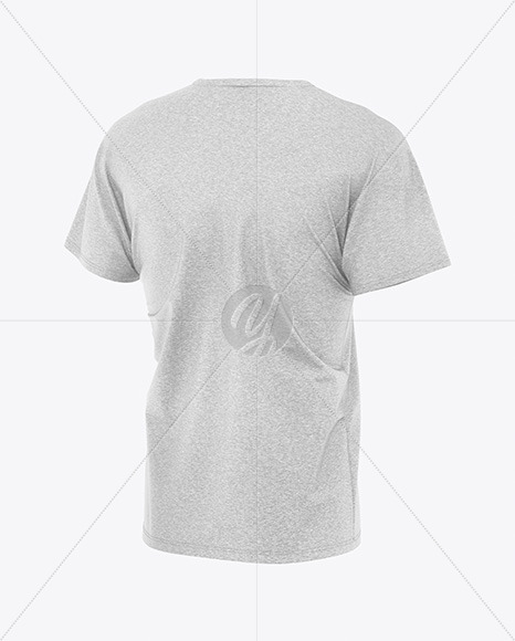 Download Half Turned Men S T Shirt Hq Mockup In Apparel Mockups On Yellow Images Object Mockups