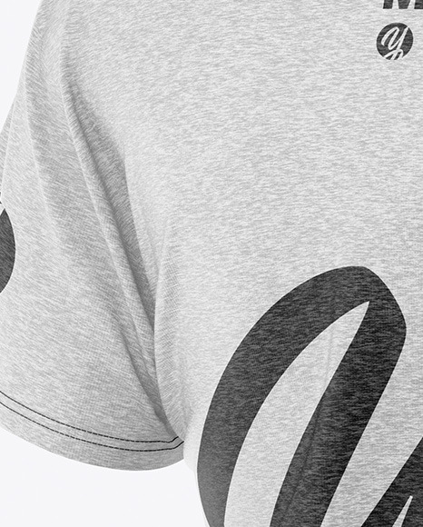 Melange Men’s T shirt Mockup PSD #4