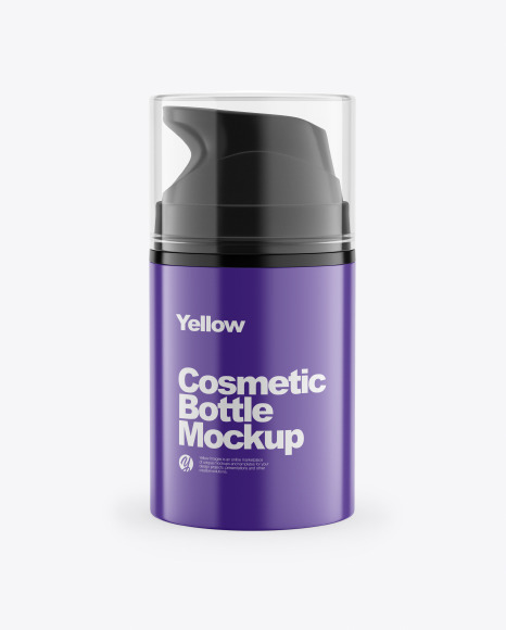 Cosmetic Bottle Mockup In Bottle Mockups On Yellow Images Object Mockups