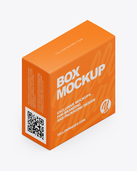 Download Paper Box Mockup In Box Mockups On Yellow Images Object Mockups PSD Mockup Templates