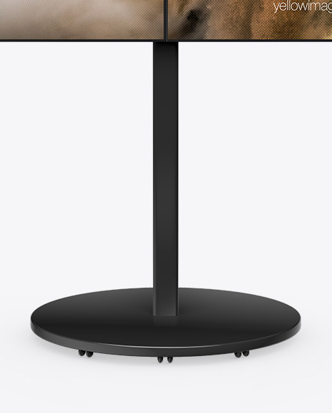 Portable Video Wall Mockup   Front View PSD #2