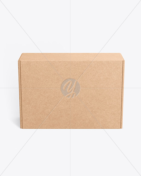 Download Kraft Box Mockup In Box Mockups On Yellow Images Object Mockups