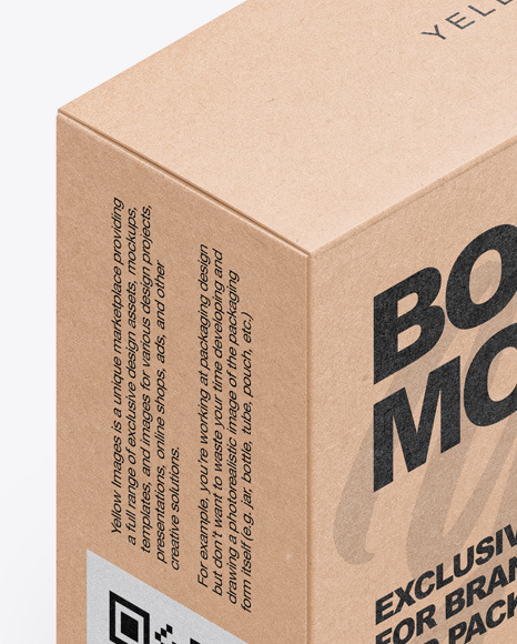 Download Kraft Box Mockup In Box Mockups On Yellow Images Object Mockups Yellowimages Mockups