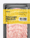 Tray With Sausage Mockup