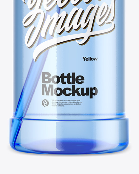 Download 1000ml Blue Pet Sport Bottle Mockup In Bottle Mockups On Yellow Images Object Mockups PSD Mockup Templates