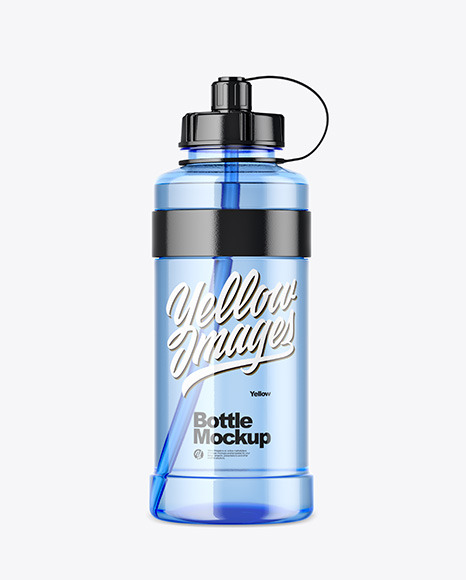 Download 1000ml Blue Pet Sport Bottle Mockup In Bottle Mockups On Yellow Images Object Mockups PSD Mockup Templates